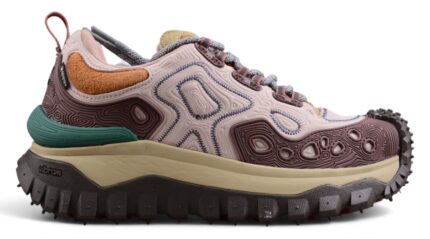 Moncler Trailgrip Lace-Up Sneakers in Multicolor with Vibram Sole crossreps