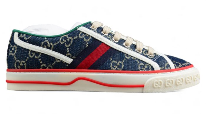 Gucci Tennis 1977 Sneakers - Denim and Red crossreps