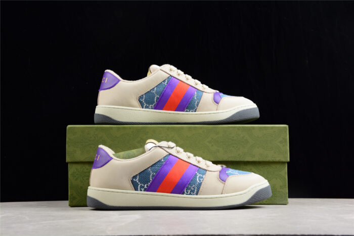 Gucci Screener Purple and Blue GG Sneaker crossreps