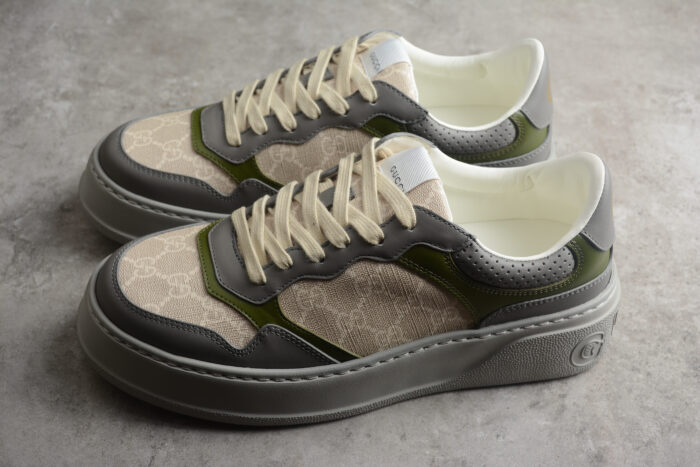 Gucci Rhyton GG Sneaker - Olive Green Trim crossreps