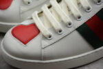 Gucci Ace Leather Sneaker with Red and Green Web crossreps