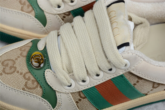 Gucci GG Supreme Sneaker - Green and Beige crossreps