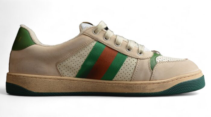 Gucci Screener GG Sneaker - Green Trim crossreps