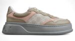 Gucci Platform Sneaker in Beige and Pink crossreps