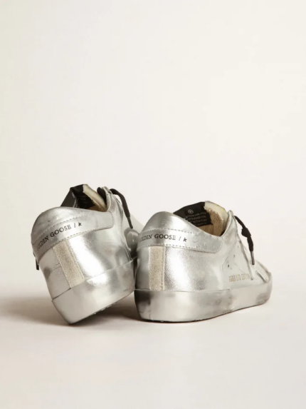 Super-Star sneakers with star and silver heel tab crossreps