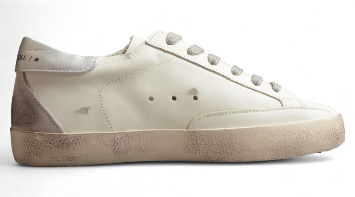 Golden Goose Superstar Sneakers - White and Grey crossreps