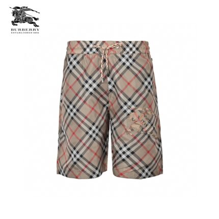 Embroidery Warhorse Logo Plaid Beach Short crossreps