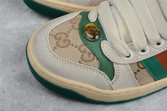 Gucci GG Supreme Sneaker - Green and Beige crossreps