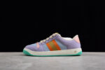 Gucci Multicolor Leather Sneakers with Orange Web Stripe crossreps