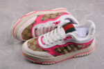 Gucci Tennis 1977 Sneakers - White, Brown, and Pink crossreps