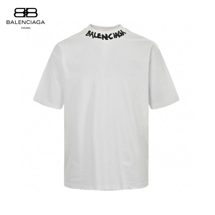 24ss Neckline Graffiti Logo T-Shirt crossreps