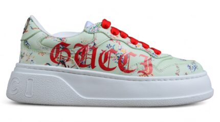 Gucci Floral Script Logo Sneaker crossreps