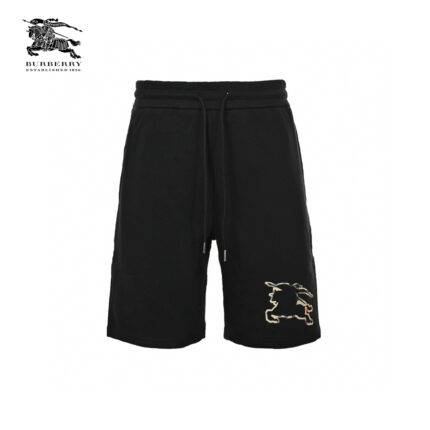 Knight Warhorse Logo Hollow Out Plaid Patch Short crossreps