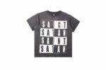 SM Black and White Worn Out T-Shirt crossreps