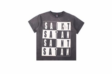 SM Black and White Worn Out T-Shirt crossreps