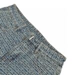 23ss 4G Full Logo Jacquard Weave Denim Short crossreps