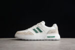 Gucci White and Beige Sneakers with Green Stripes crossreps