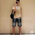 24ss Plaid Knit Short crossreps