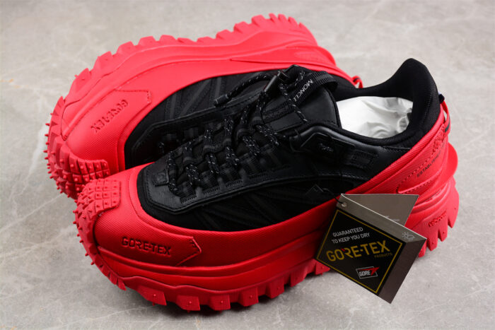 Moncler Trailgrip GTX - Black and Red crossreps