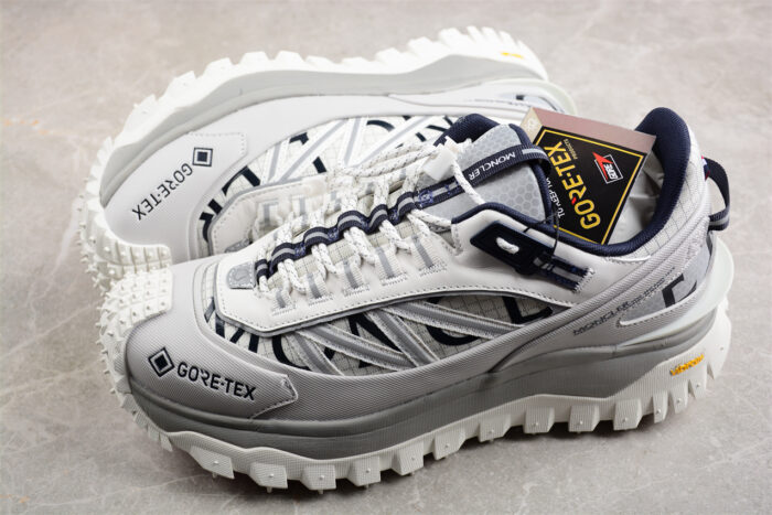 Moncler Gore-Tex Trailgrip Sneakers in White and Navy crossreps