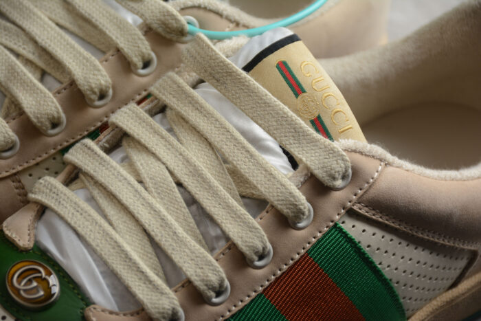 Gucci Screener GG Sneaker - Green Trim crossreps