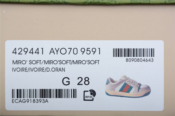 Gucci Tennis 1977 Sneaker - Green and Beige crossreps