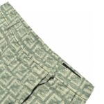 24ss Square Grid FF Logo Flax Tassels Short