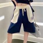Totoro Embroidery Logo Joint Color Short