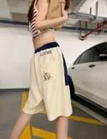 Totoro Embroidery Logo Joint Color Short