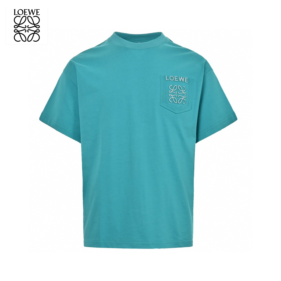 24ss Fake Pocket 3D Embossment 3M Reflective Logo T-Shirt