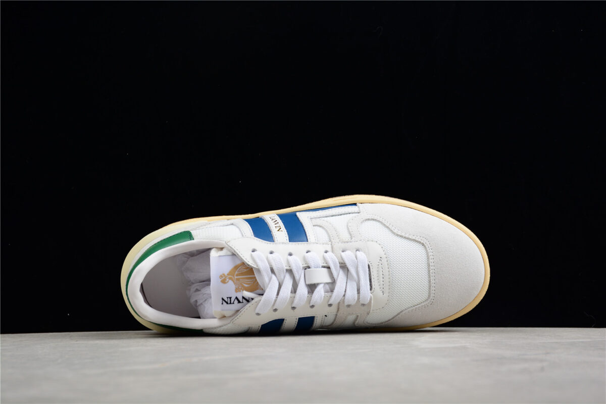 Tennis Low Top Sneaker - White/blue