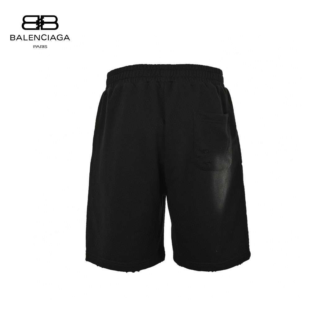 24ss Blurry Coca Cola Logo Broken Holes Short