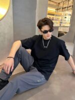 Heat-Seal Logo Casual Sports Pants
