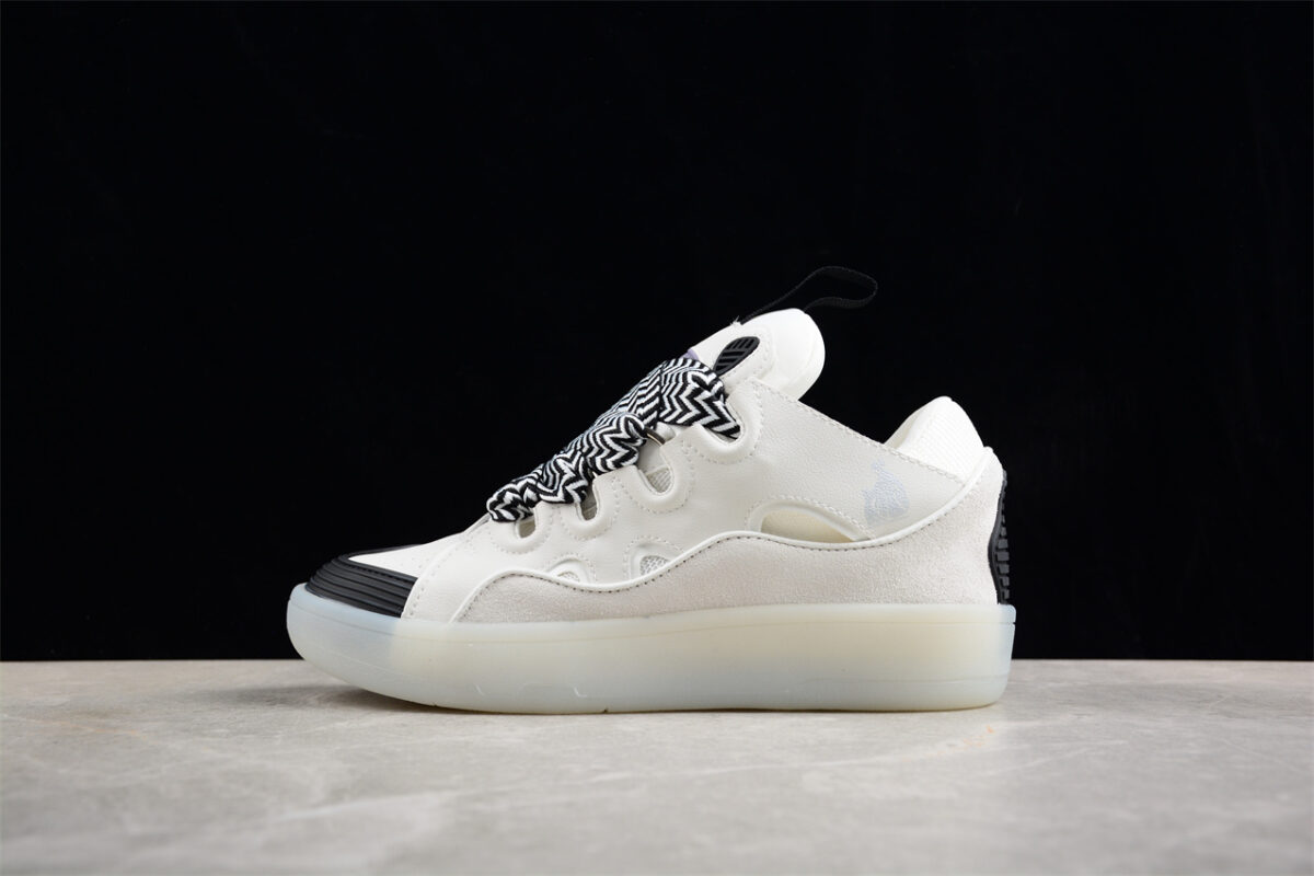 Lanvin Leather Curb Sneakers Sports Shoes