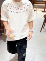 MM6 Numbers Rhinestone Logo T-Shirt