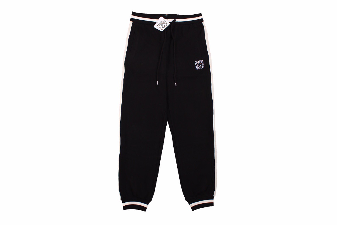 23ss Black and White Braid Sweatpants