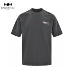 24ss Mottled Coca Cola Logo Wash Broken Holes T-Shirt