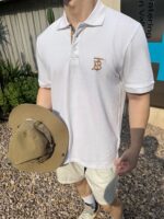 24ss Chest TB Embroidery Logo Polo T-Shirt