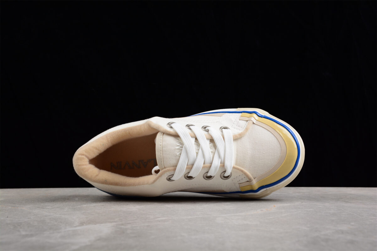 Lanvin Off-White Vulcanized Mlted Sneakers