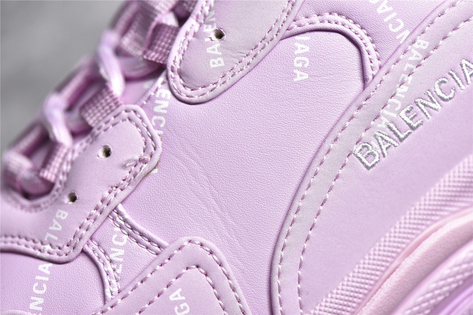 Balenciaga Triple S Allover Logo Pink