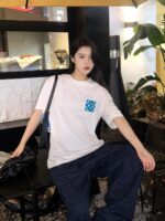24ss Joint Color Towel Embroidery Logo T-Shirt