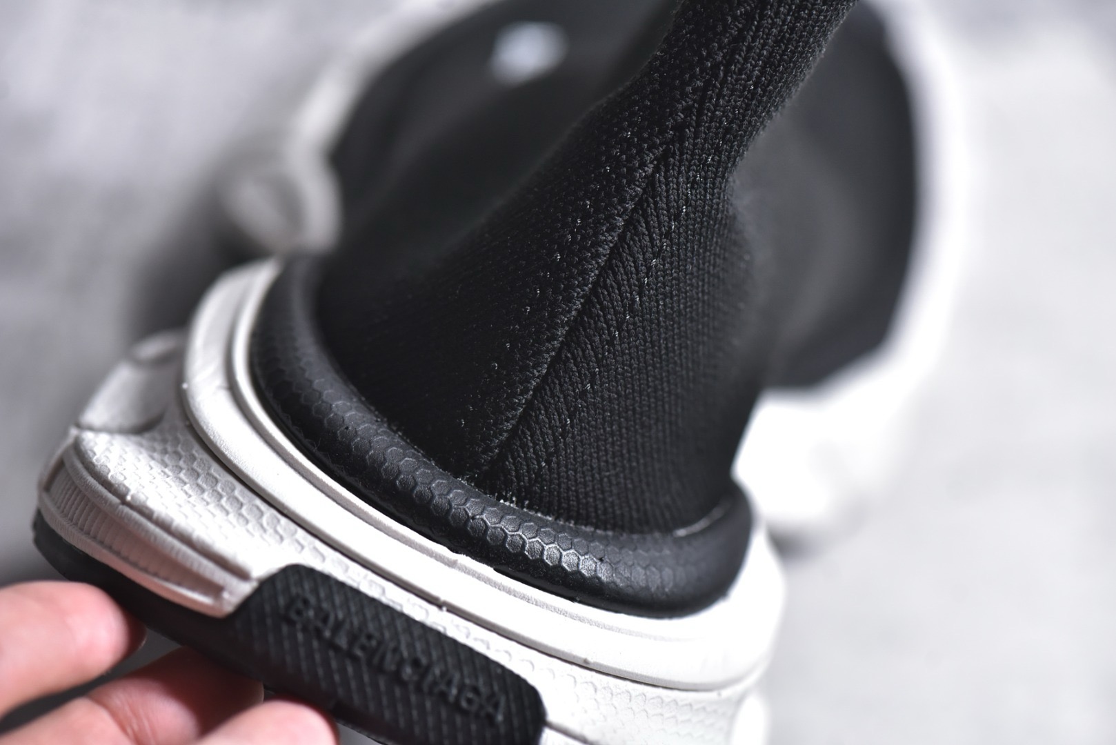 Balenciaga 3XL Sock Recycled Knit Sneaker In Black