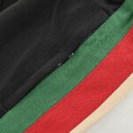 Three Colors Stripe Silicone Logo Short