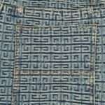 23ss 4G Full Logo Jacquard Weave Denim Short