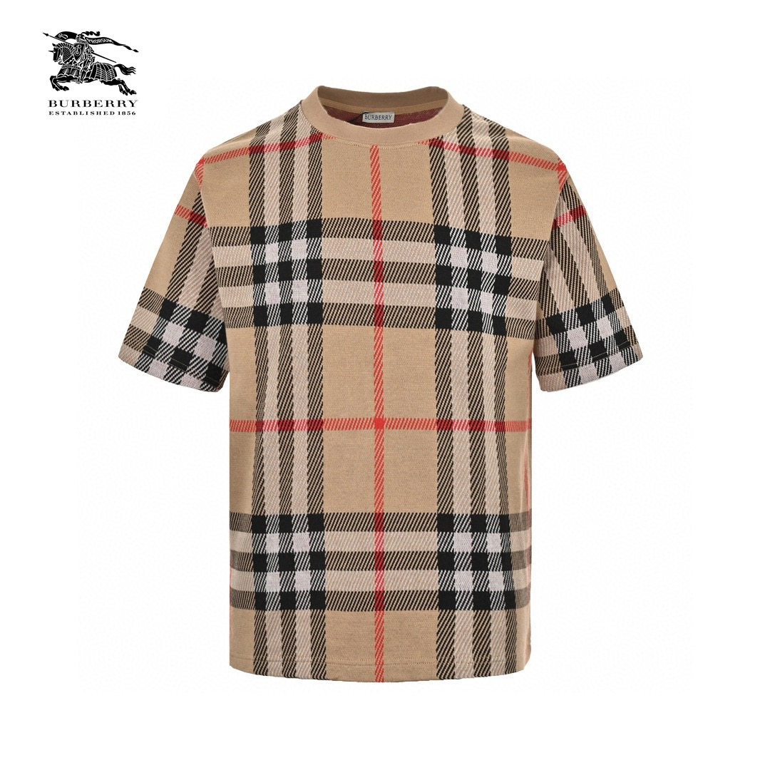 24ss Plaid Knit T-Shirt