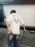 24ss Light Green Graffiti Logo T-Shirt