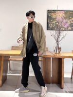 23FW Sliver Embroidery Logo Pants