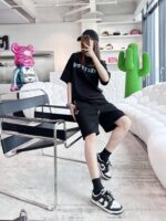 Fendi Little Monster Embroidery Logo Short
