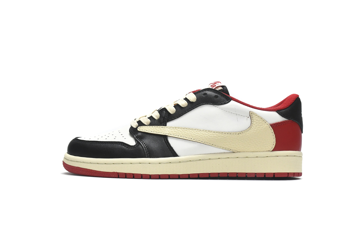Travis Scott x Jordan 1 Black Red Low