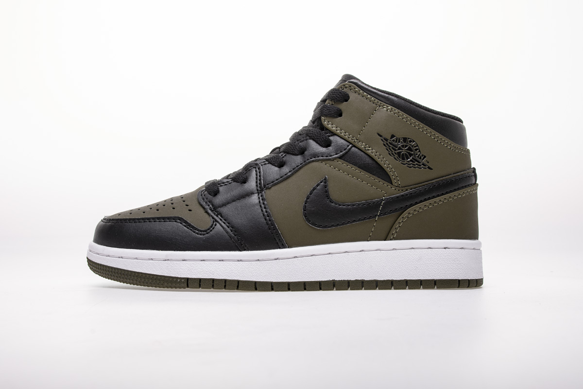 Jordan 1 Mid Olive Canvas